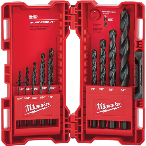 Thunderbolt&reg; Drill Bit Set, 14 Pieces, Steel Meunier Outillage Industriel