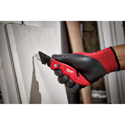 Couteau utilitaire rabattable Fastback, 2" lame, lame en Acier au carbone, poign&eacute;e en M&eacute;tal Meunier Outillage Industriel