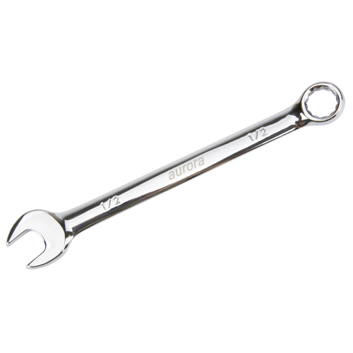 Combination Wrench, 12 Point, 1/2", Chrome Finish Meunier Outillage Industriel