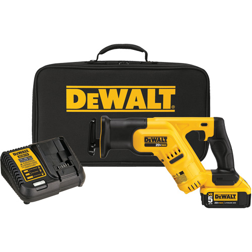 Max Compact Reciprocating Saw Kit, 20 V, Lithium-Ion Battery, 0-2900 SPM Meunier Outillage Industriel