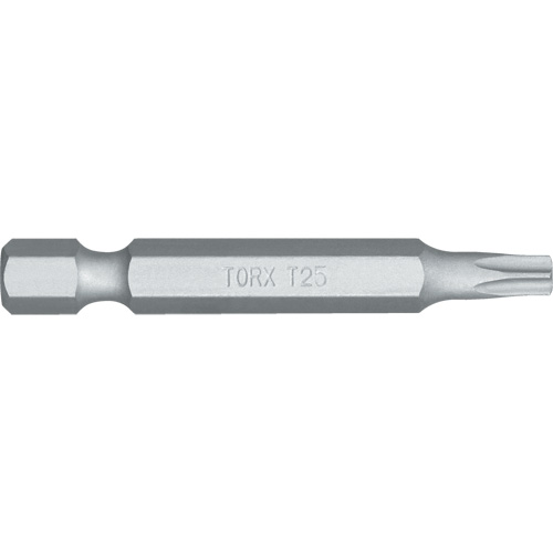 Screwdriver Bit, Torx, T-25 Tip, 1/4" Drive Size, 4-4/5" Length Meunier Outillage Industriel