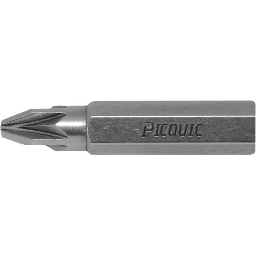 Embout de rechange pour tournevis multi embouts Stubby, Pozidriv, 1, Prise 1/4" Meunier Outillage Industriel