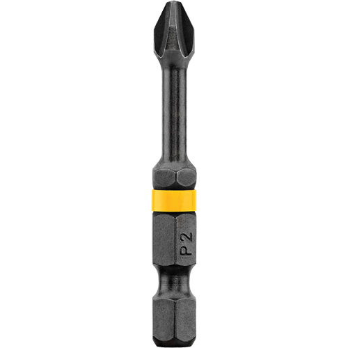 Embout Impact Ready no 2 Phillips 2' de Dewalt, Phillips, Embout #2, Prise 1/4", Longueur 2" Meunier Outillage Industriel