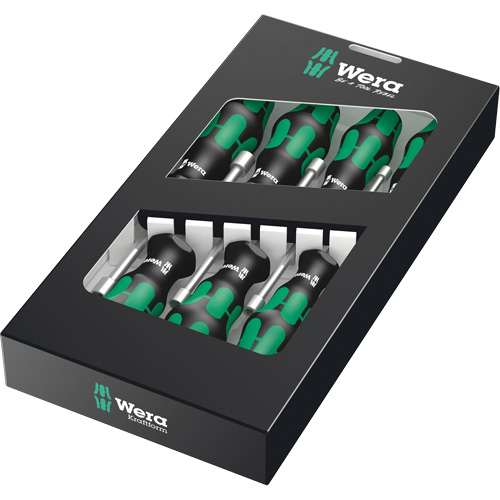 395 Series Nut Driver Set, 7 Pcs., Non Magnetic, Metric Meunier Outillage Industriel