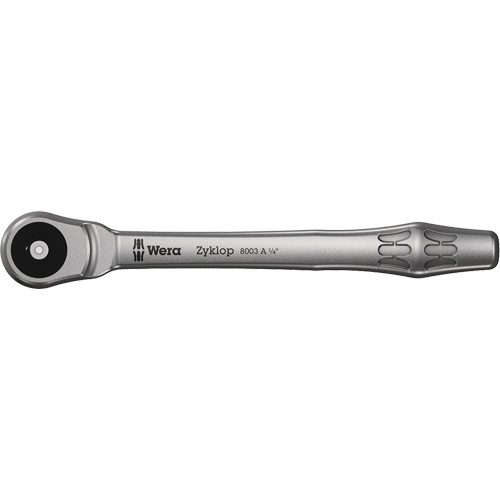 Rochet en m&eacute;tal Zyklop 1/4 &agrave; poussoir, Prise de 1/4", Poign&eacute;e Ordinaire Meunier Outillage Industriel