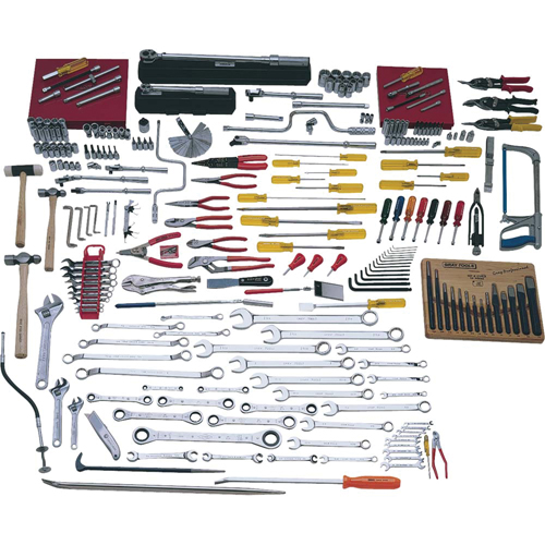 Ensemble complet pour l'entretien d'a&eacute;ronefs, 295 morceaux Meunier Outillage Industriel