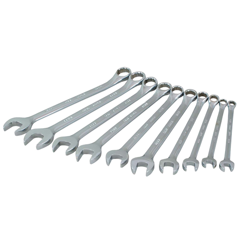 Jeu de cl&eacute;s, Combinaison, 10 morceaux, M&eacute;trique Meunier Outillage Industriel
