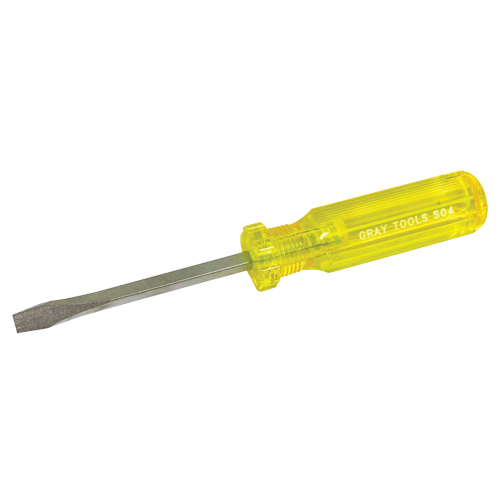 Tournevis fendu, 1/4", 8-1/4" lo, Prise Plastique Meunier Outillage Industriel