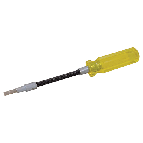 Tournevis &agrave; fente flexible, Tige de 3/16", Ronde, 7-1/2" lo, Prise en Plastique Meunier Outillage Industriel