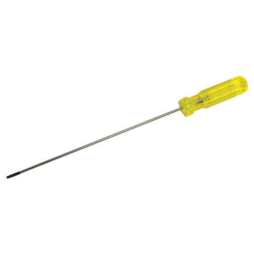 Electrician's Slotted Screwdriver, 1/8" Tip, Round, 11-1/2" L, Plastic Handle Meunier Outillage Industriel