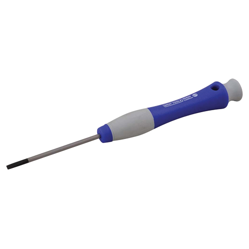 Tournevis &agrave; fente, Tige de 5/32", Ronde, 6-1/2" lo, Prise en Plastique Meunier Outillage Industriel