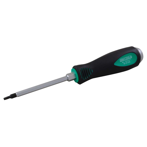 Square Drive Screwdriver, 2 Tip, Hex, 20-9/32" L, Plastic Handle Meunier Outillage Industriel
