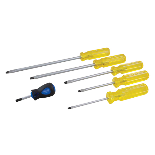 Jeu de tournevis &agrave; fente, 6 mcx Meunier Outillage Industriel