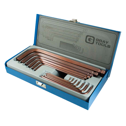 Long Arm Ball Hex Key Set, 13 Pcs., Imperial Meunier Outillage Industriel