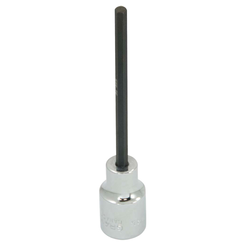 Extra Long Bit Socket, 4 mm x 4" L, 3/8" Drive Meunier Outillage Industriel