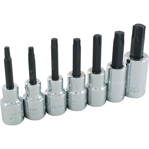 Jeu de douilles Torx, Torx, Prise 1/2", 7 mrcx Meunier Outillage Industriel