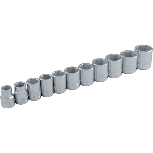 Jeu de douilles, 11 Mcx, Prise de 3/8" Meunier Outillage Industriel