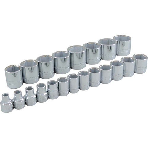 Jeu de douilles, 21 Mcx, Prise de 3/8" Meunier Outillage Industriel