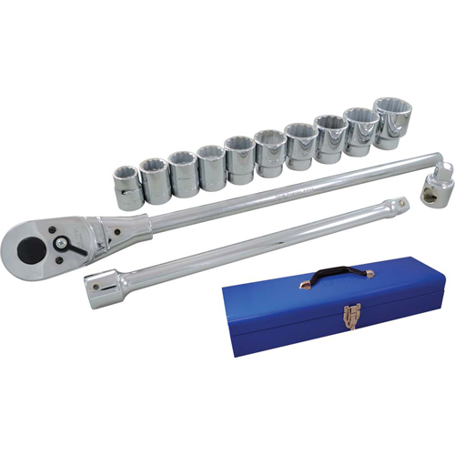 Jeu de douilles et accessoires, 15 Mcx, Prise de 3/4" Meunier Outillage Industriel