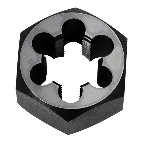 &eacute;crou &agrave; refileter hexagonale, dia. 2"/1", Filet de 3/4"-14, Acier au carbone/Acier au chrome Meunier Outillage Industriel