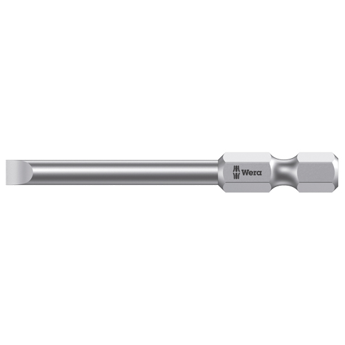 M&egrave;che pour tournevis &eacute;lectrique, Fente, Embout 3 mm, Prise 1/4", Longueur 2-3/4" Meunier Outillage Industriel