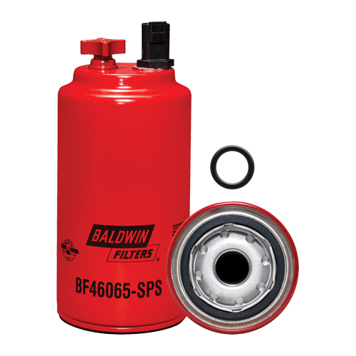 BF46065-SPS Fuel/Water Separator Spin-on with Drain, Sensor Port and Reusable Sensor Meunier Outillage Industriel