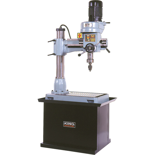 Perceuse-Fraiseuse Radiale, 1/2" Mandrin, 5 Vitesse(s), 21-5/8" la X 19-5/8" lo, #3 Morse Meunier Outillage Industriel