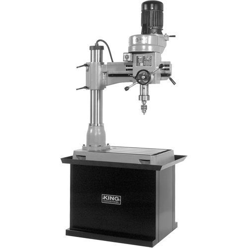 Perceuse-Fraiseuse Radiale, 1/2" Mandrin, 5 Vitesse(s), 21-5/8" la X 19-5/8" lo, #3 Morse Meunier Outillage Industriel