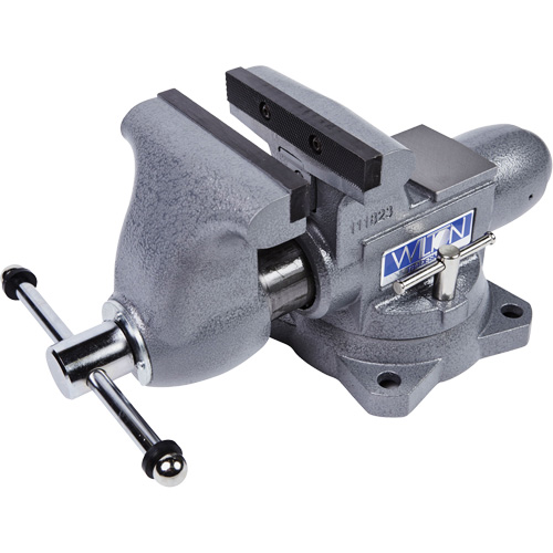 &eacute;tau pour ouvriers, Largeur des m&acirc;choires 6-1/2", Profondeur de la gorge 4-1/4" Meunier Outillage Industriel