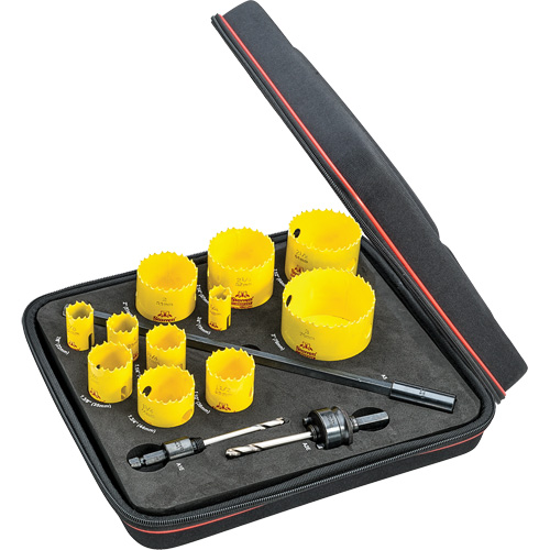 Industrial Hole Saw Kit, 14 Pieces Meunier Outillage Industriel