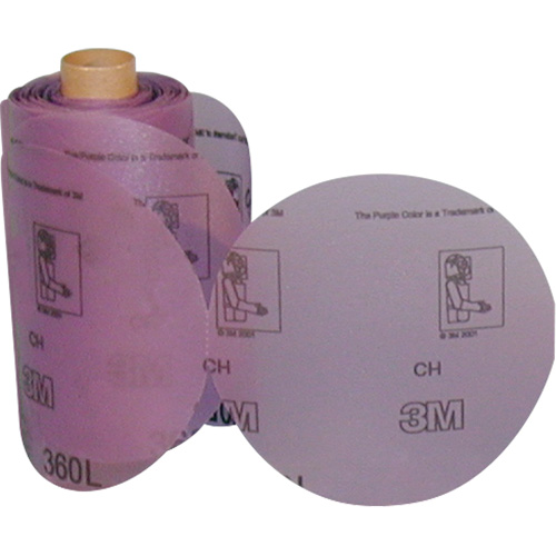 Stikit Film Disc Roll 360L, 6" Dia., P800 Grit, Aluminum Oxide Meunier Outillage Industriel