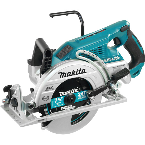 Rear Handle Circular Saw (Tool Only), 7-1/4", 18 V Meunier Outillage Industriel