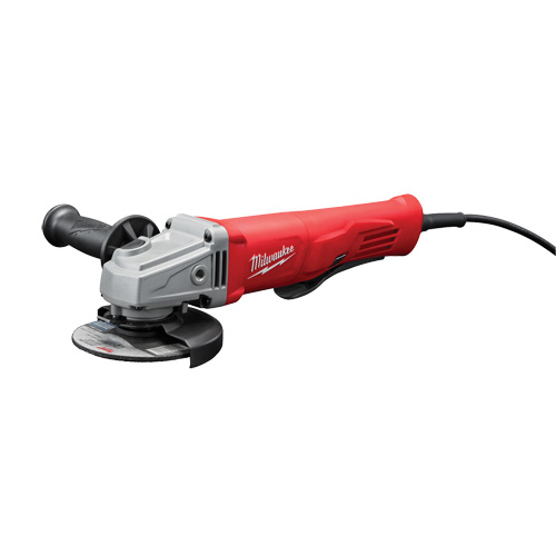 Petite meuleuse d'angle avec interrupteur &agrave; palette verrouillable, 4-1/2", 120 V, 11 A, 12 000 Tr/min Meunier Outillage Industriel