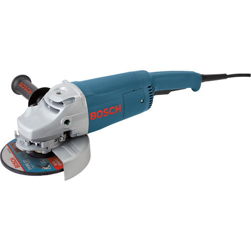 Grande meule angulaire avec poign&eacute;e &agrave; queue, 7", 120 V, 15 A, 6500 Tr/min Meunier Outillage Industriel
