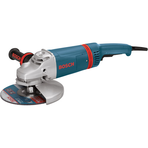 Large Angle Grinder with Rat Tail Handle, 9", 120 V, 15 A, 6000 RPM Meunier Outillage Industriel