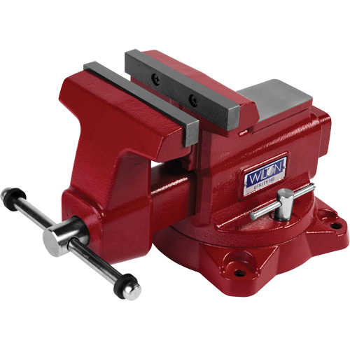 &eacute;tau d'&eacute;tabli utilitaire HD, Largeur des m&acirc;choires 6-1/2", Profondeur de la gorge 4-1/4" Meunier Outillage Industriel