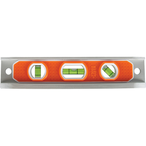 Niveau torpille, 9" lo, Aluminium, 3 fioles, Magn&eacute;tique Meunier Outillage Industriel