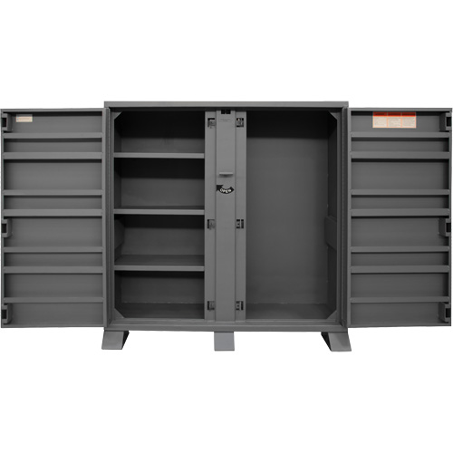 Jobsite Storage Shelving Cabinet, Steel, 47.5 Cubic Feet, Grey Meunier Outillage Industriel