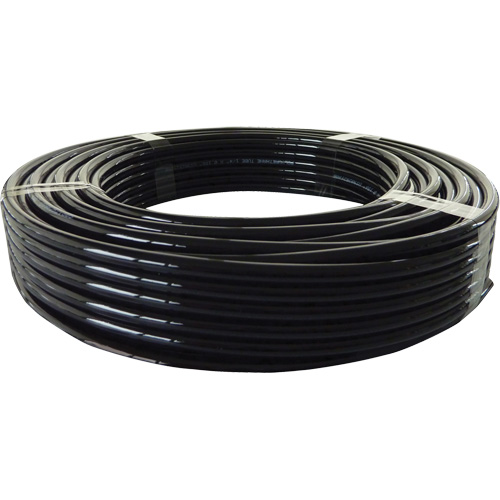 Tube pneumatique &agrave; longue dur&eacute;e de vie, Air, 0,375" DE x 100' lo, Nylon/Polyur&eacute;thane, Noir, 232 psi &agrave; 20°C Meunier Outillage Industriel