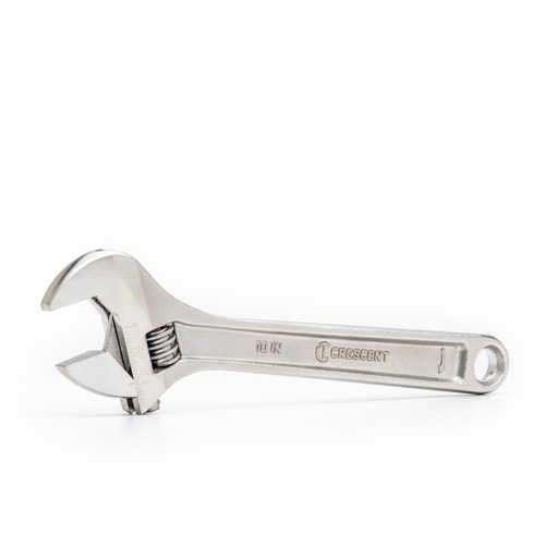Adjustable Wrench - Boxed, 10" L, 1-5/16"/34 mm Max Width, Chrome Meunier Outillage Industriel