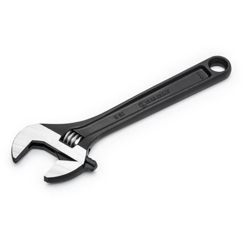 Adjustable Wrench, 8" L, 1-1/8" Max Width, Black Oxide Meunier Outillage Industriel