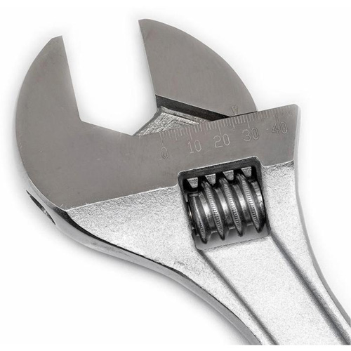 Cl&eacute; &agrave; molette, 15" lo, la max. 1-11/16", Chrome Meunier Outillage Industriel
