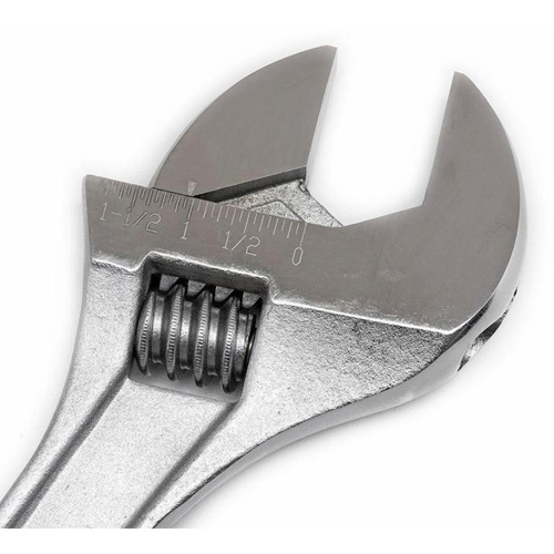 Cl&eacute; &agrave; molette, 15" lo, la max. 1-11/16", Chrome Meunier Outillage Industriel