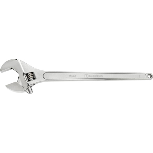 Adjustable Wrench, 24" L, 2-7/16" Max Width, Chrome Meunier Outillage Industriel