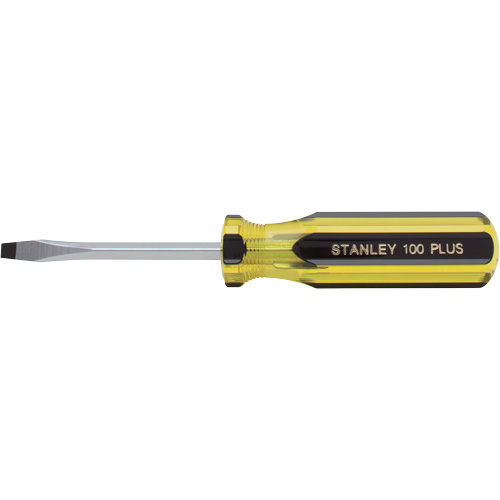 Tournevis pour &eacute;crous &agrave; fente 100 PLUS, Tige de 3/16", Ronde, Prise en Plastique Meunier Outillage Industriel