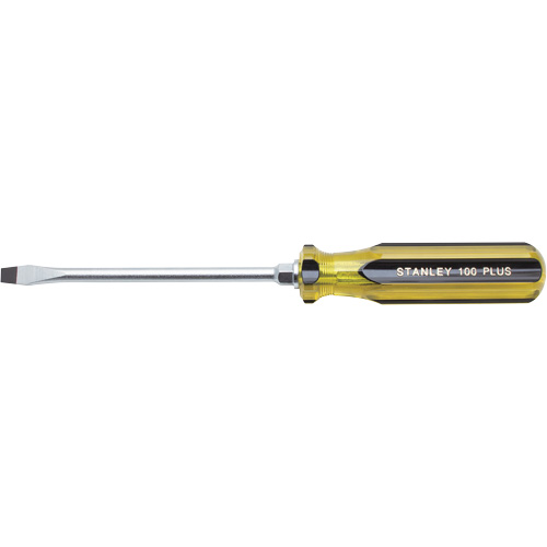 Tournevis pour &eacute;crous &agrave; fente 100 PLUS, Tige de 5/16", Ronde, 11" lo, Prise en Plastique Meunier Outillage Industriel
