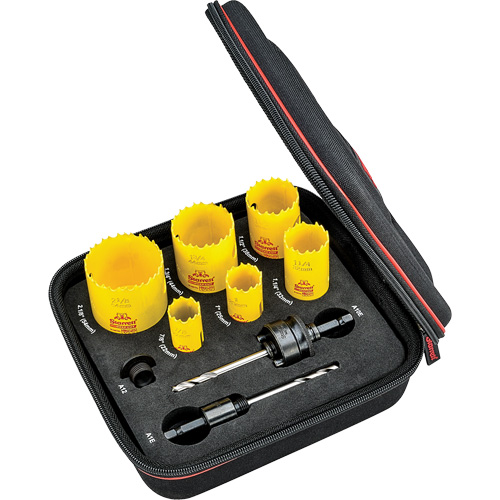 Deep Cut Hole Saw Kit, 9 Pieces Meunier Outillage Industriel