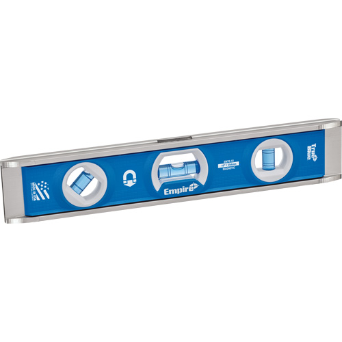 Niveau torpille, 10" lo, Aluminium, 1 fioles, Magn&eacute;tique Meunier Outillage Industriel
