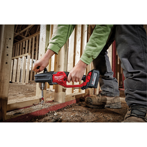 Perceuse &agrave; angle droit M18 Fuel Hole Hawg (outil seulement), 18 V, Mandrin 1/2", Lithium-ion Meunier Outillage Industriel