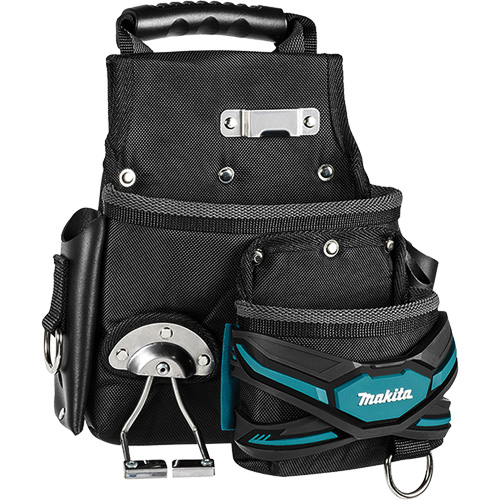 Pochette tout usage pour couvreur TH3, Porte-outil multiple, Cuir/Polyester/Polypropyl&egrave;ne, 2 Poches Meunier Outillage Industriel